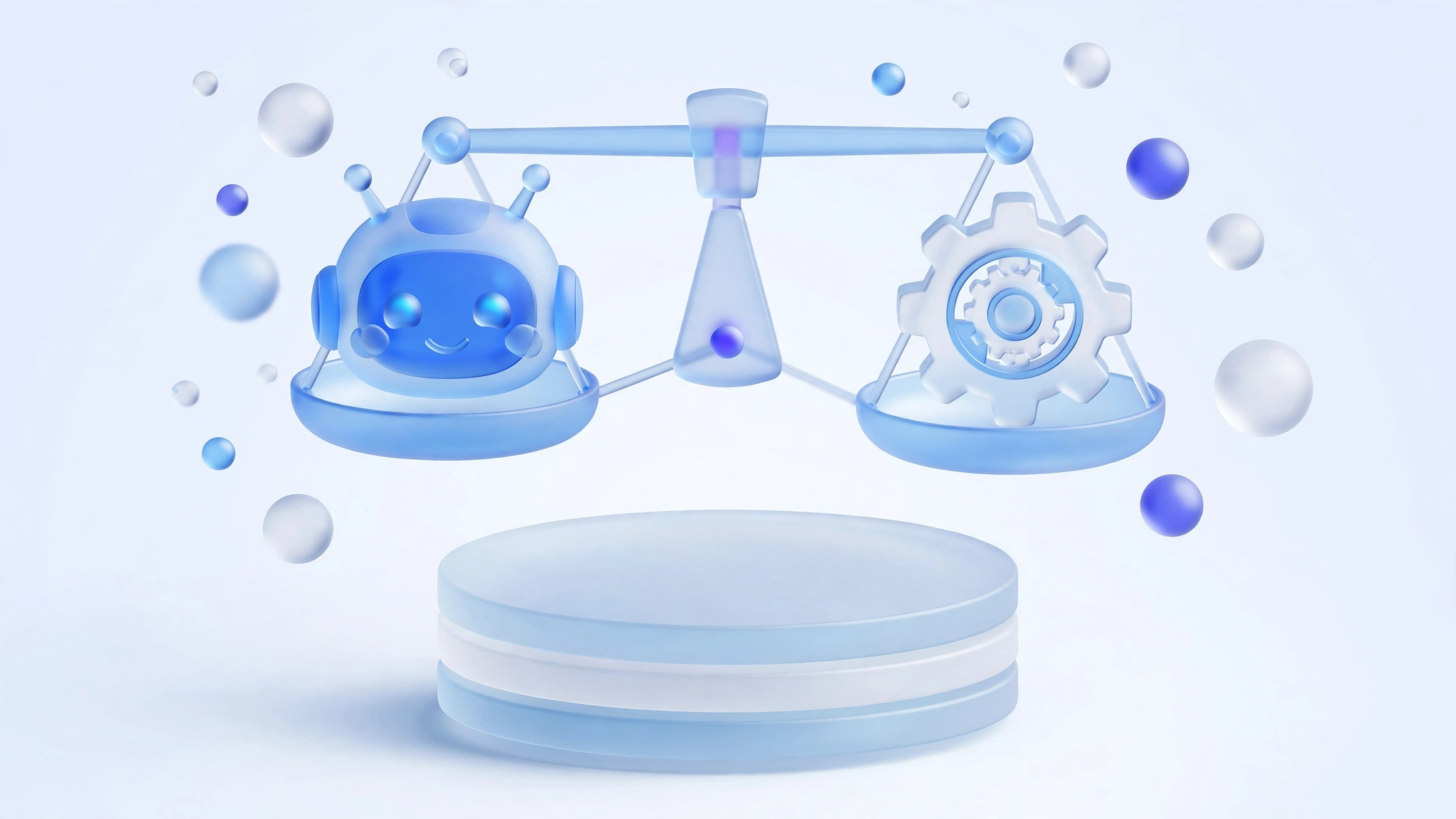 Illustration comparant un robot intelligent et un automatisme classique