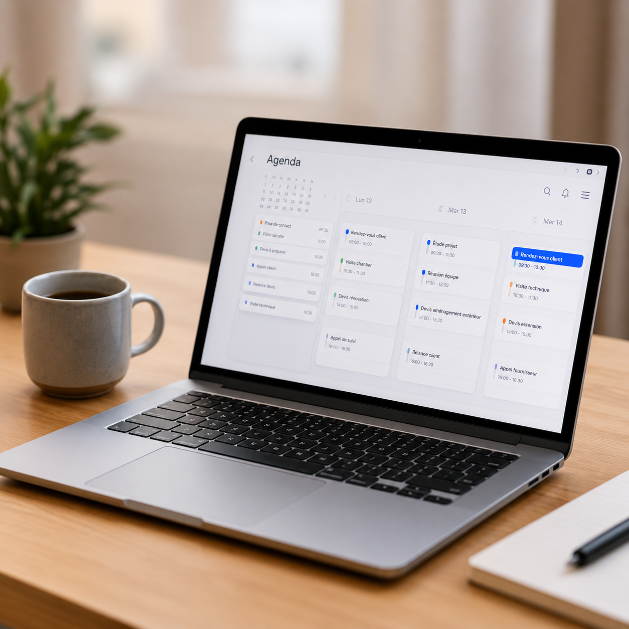 Indépendant en consultation avec un client