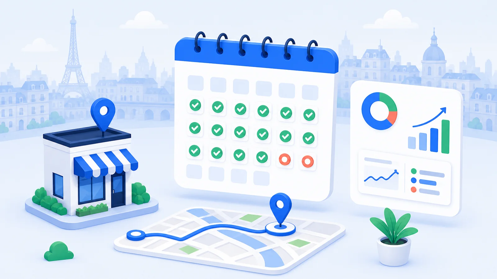 Illustration de cinq astuces pour booster le référencement local d'une entreprise