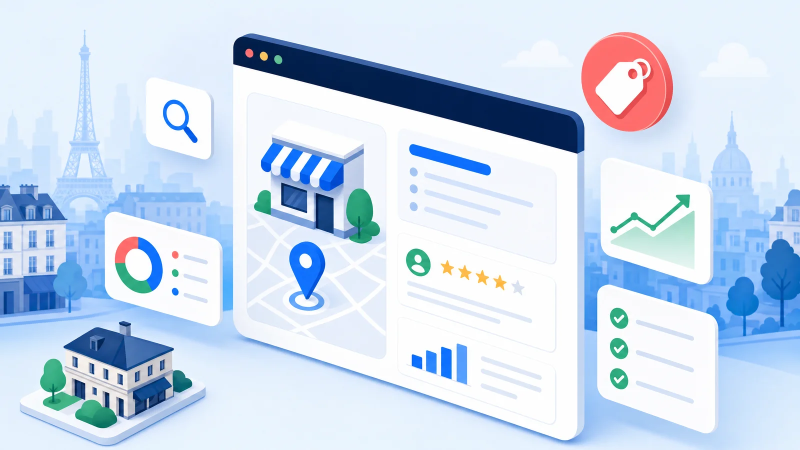 Illustration du coût d'un site web pour une TPE locale
