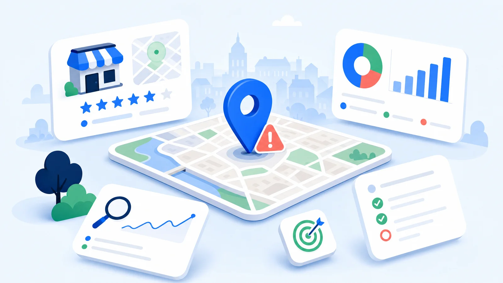Illustration des erreurs Google Maps qui font perdre des clients